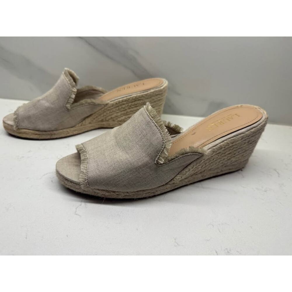 Lauren Ralph Lauren Women's Size 9.5 Carlynda Espadrille Wedge Sandals - Picture 5 of 8